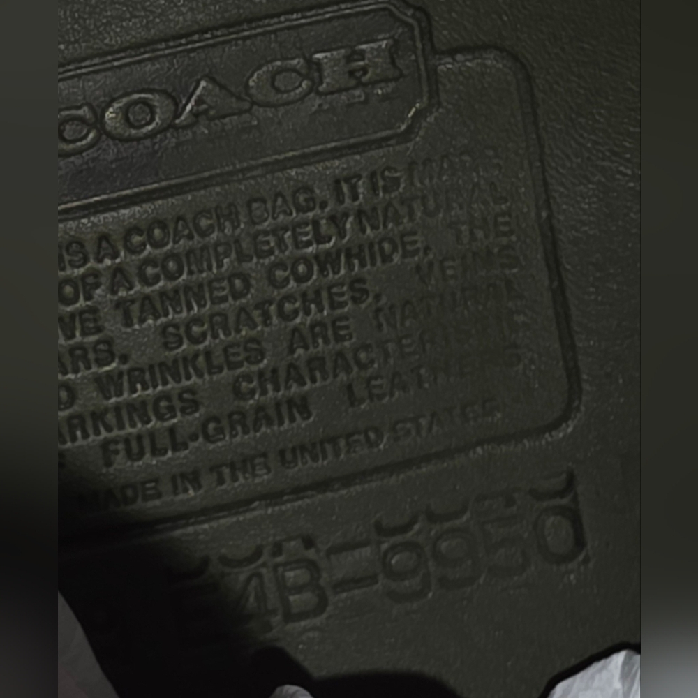 VINTAGE COACH LEGACY JANICE 9550 CROSDBODY Sage GREEN LEATHER BAG PURSE Adjust - Picture 11 of 12